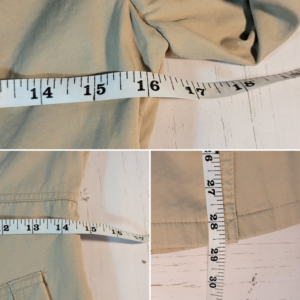 Form Fitting Mid Length Shorter Faux Double Brested Trench Coat Women's Unsized - Picture 13 of 14